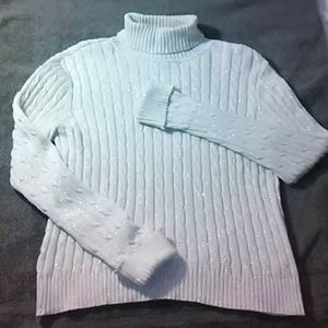 Charter Club Cable Knit Turtle Neck Sweater